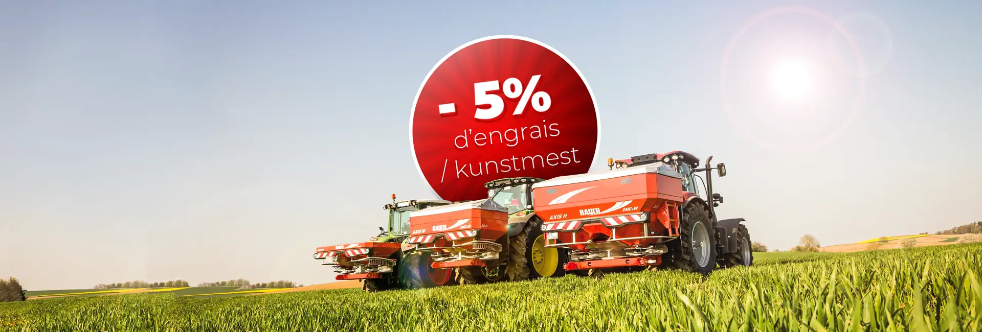 Économisez jusqu’à 5% d’engrais avec RAUCH EMC Économisez jusqu’à 5% d’engrais avec RAUCH EMC